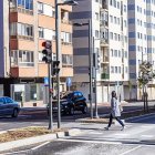Los nuevos semáforos en la avenida de Valladolid.