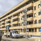 Obras de la quinta planta en el polémico edificio de Pajaritos II.