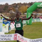 Kwizera supera la línea de llegada como ganador en Valonsadero.