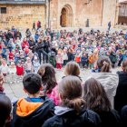 Un momento de la iniciativa solidaria del CEIP Infantes de Lara con motivo del Día de los Derechos del Niño.