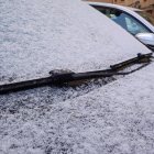 La primera nevada de la campaña llega a Soria capital con precipitaciones escasas pero más intensas en la zona norte.