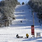 Una de las pistas en una imagen de archivo del punto de nieve Santa Inés.