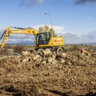 Desmonte de terreno para el futuro centro de salud de Soria Norte.