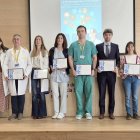 Foto de familia de los galardonados.