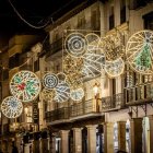 La prueba de luces llamó la atención de todo el que paseaba por las principales de Soria