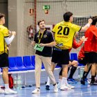 El Balonmano Soria contó con el apoyo de la afición durante todo el partido