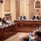 Corporación de la Diputación de Soria en el pleno de Presupuestos.