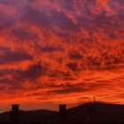 Espectacular amanecer sobre Soria en este martes 13.