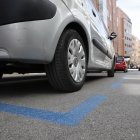 Estacionamiento regulado, en una imagen de archivo.