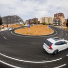 La rotonda hipódromo de Eduardo Saavedra con la calle Almazán.