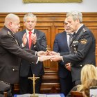 Toma de posesión del nuevo comisario provincial de la Policía Nacional, Luis Jiménez.