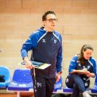 El técnico del C.V. Río Duero, Alberto Toribio, mostró su satisfacción por el nivel de su equipo ante C.V. Teruel.