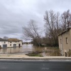 Situación de la riada en las viviendas de San Esteban de Gormaz.