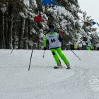 Uno de los participantes durante el descenso de Punto de Nieve Santa Inés.