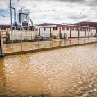 Inundaciones en el polígono La Tapiada de San Esteban de Gormaz.