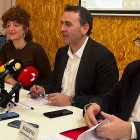 De izquierda a derecha Alba Hernández Soriano, Goyo García y Alberto Santamaría.