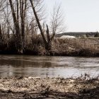 El río Duero en San Esteban después de las borrascas