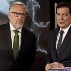 Carlos Pollán y Alfonso Fernández Mañueco, en el segundo debate.