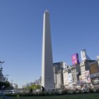 El obelisco de Buenos Aires, capital de Argentina.