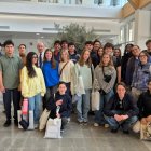 Foto de familia de los estudiantes que han visitado Soria.