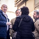 José Luis Vicente, a la izquierda de la imagen, y Óscar Pérez, a la derecha, poco después de ser puestos en libertad.