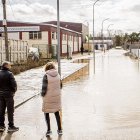 Calle inundada en San Esteban de Gormaz.