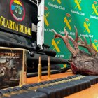 Parte del material incautado por la Guardia Civil.