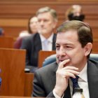 Alfonso Fernández Mañueco, en martes día 14 en la sesión constitutiva de las Cortes de Castilla y León.