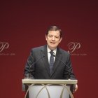 Alfonso Fernández Mañueco, en un momento de su intervención en la ceremonia.