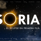 Captura de pantalla de la web que ha presentado el Ayuntamiento con motivo del eclipse solar del próximo 12 de agosto.