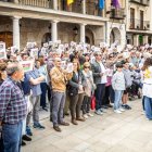Concentración a favor de los empleos de Huf en El Burgo de Osma.