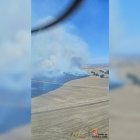 Incendio de Utrilla desde un helicóptero de la Junta.