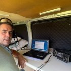 El radioaficionado Luis Óscar Carnicero.