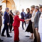 Recepción de la secretaria de Estado de Defensa, María Amparo Valcarce.