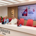 Alberto Santamaría y Yolanda de Gregorio durante la presentación de la Feria de Empleo.