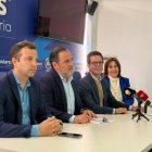 Jiménez, Hernando, Cabezón y Rubio en la rueda de prensa de este miércoles.