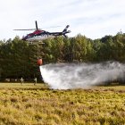 Simulacro de la BRIF de Lubia en Cabrejas del Pinar por la feria Cabforest.