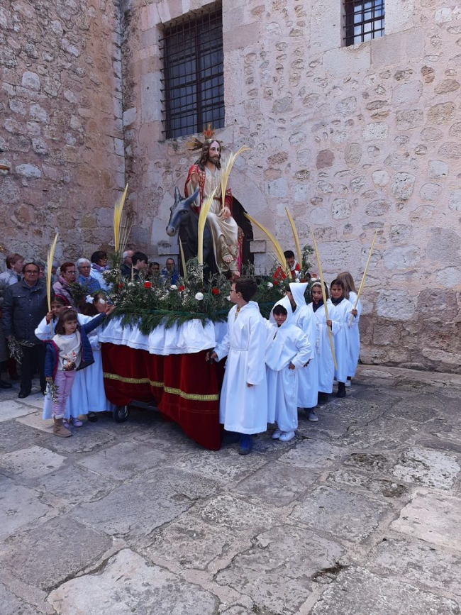 La procesión de la borriquilla en San Esteban. ANA HENANDO (10)