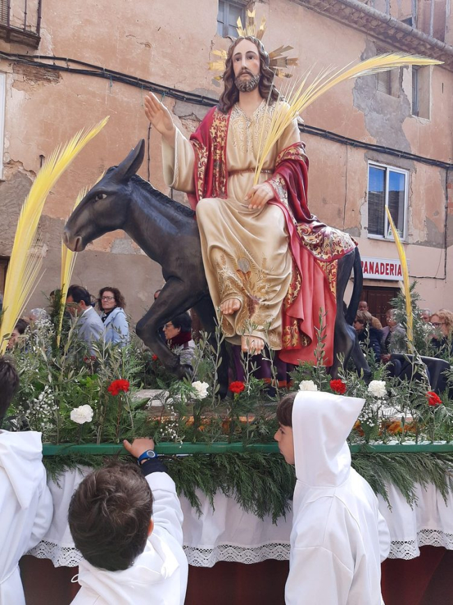 La procesión de la borriquilla en San Esteban. ANA HENANDO (13)