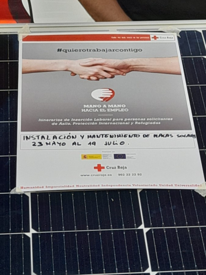 Formación de Cruz Roja en energía fotovoltaica. HDS