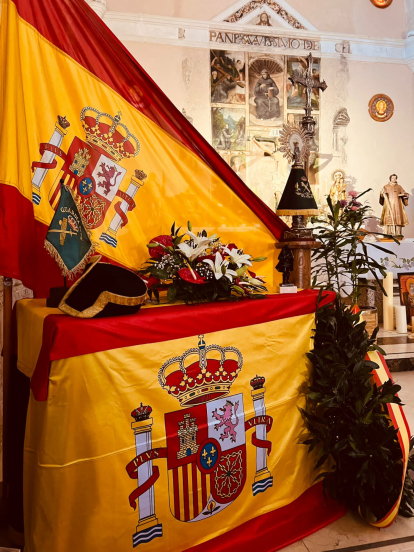 Celebración de la Guardia Civil en el día de la Virgen del Pilar en San Esteban.