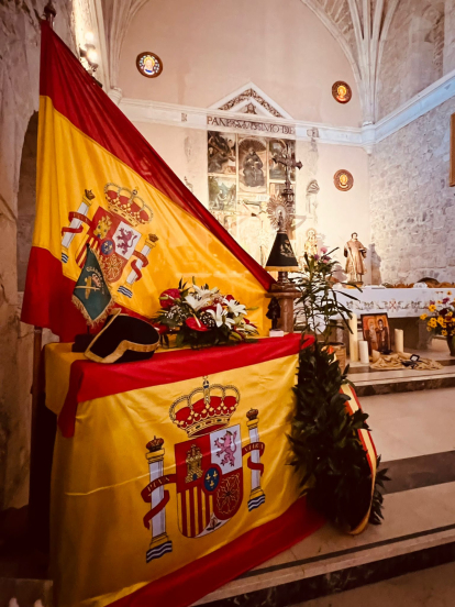 Celebración de la Guardia Civil en el día de la Virgen del Pilar en San Esteban.