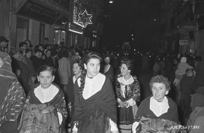 Cabalgata de los Reyes Magos en 1960