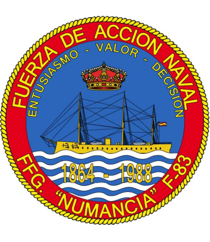 Emblema de la actual fragata Numancia.