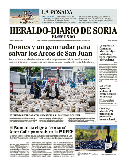 Portada de Heraldo-Diario de Soria del 21 de junio de 2024