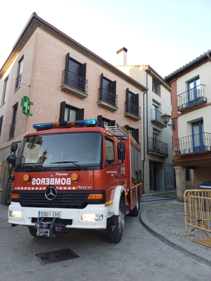 Intervención en un incendio en Almazán.