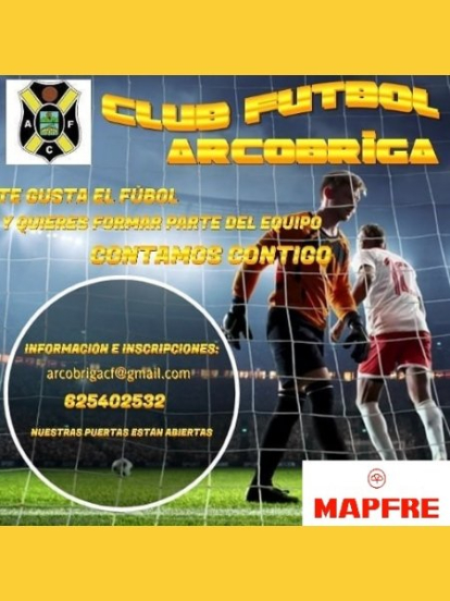 Cartel del Arcóbriga en el que anuncia que busca jugadores.