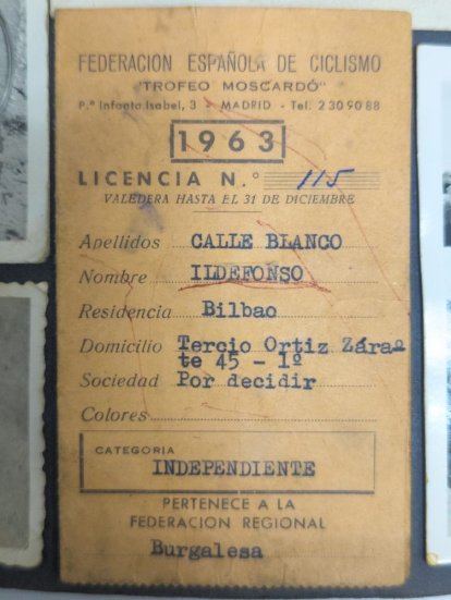 Licencia del Ildefonso Calle