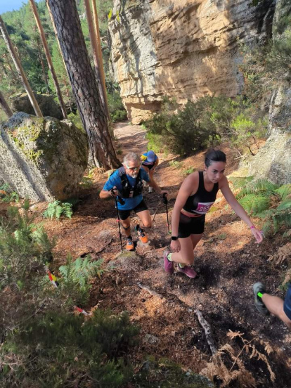 El espectáculo del trail tuvo lugar este domingo en Duruelo.