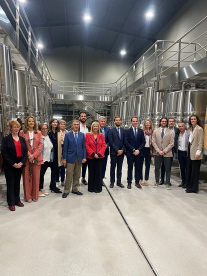 Durante la mañana se visitó una bodega en San Esteban.